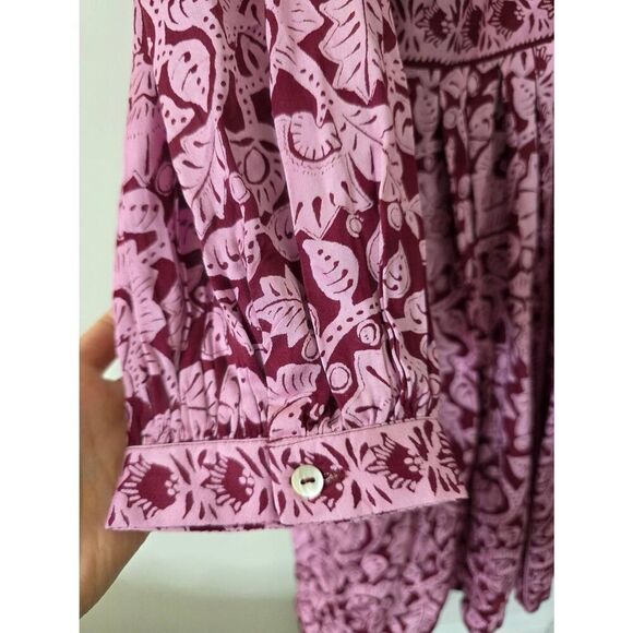 Omika Long-Sleeve Wrap Mini Dress L NWOT - Picture 6 of 11